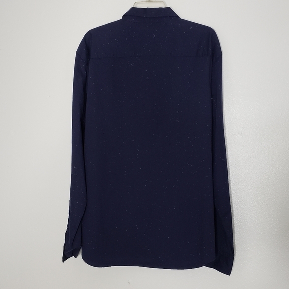 NEW Calvin Klein Button Down Mens Shirt Royal Navy Office Casual Spring Summer - Picture 8 of 11